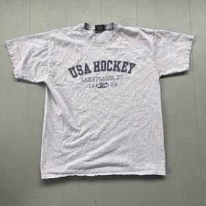 MV Sport USA Hockey Lake Placid Gray Tee